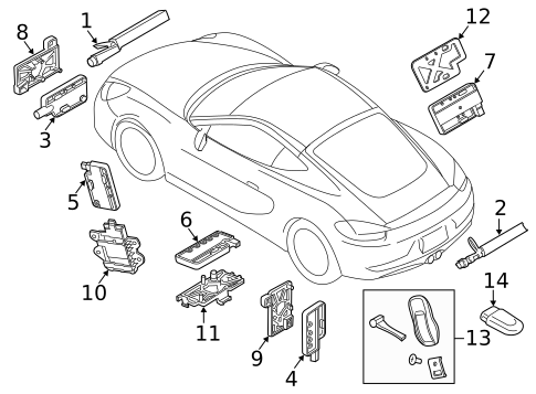 Electrical Components for 2016 Porsche Cayman #1