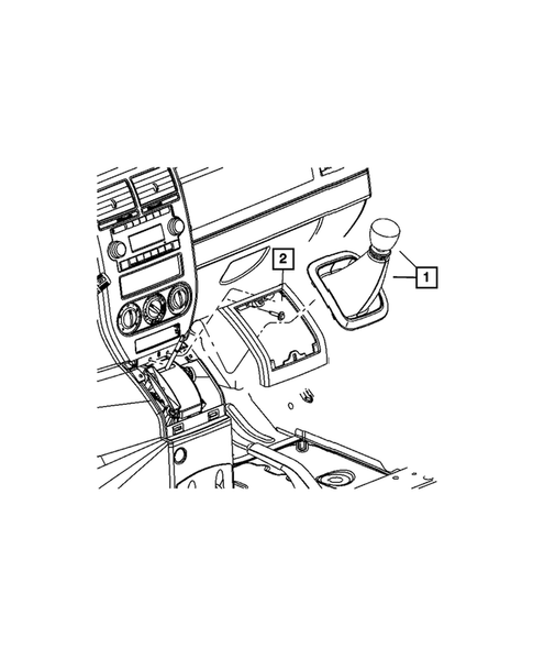 Gearshift Controls and Related Parts for 2013 Jeep Compass #1