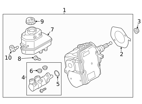 Master Cylinder - Components On Dash Panel for 2015 Volkswagen Golf #9