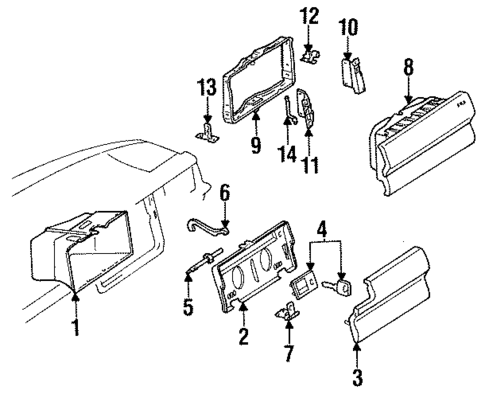 Instrument Panel for 1992 Mercedes-Benz 300 TE #1