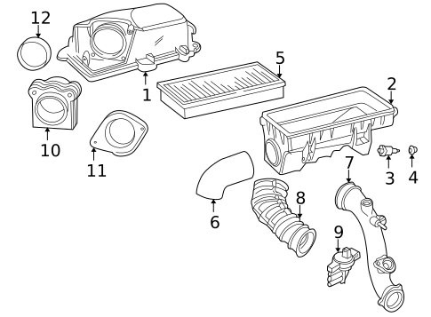 Air Intake for 2003 Saab 9-3 #0