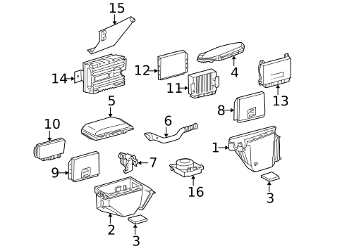 Electrical Components for 2001 Mercedes-Benz CL 55 AMG® #0