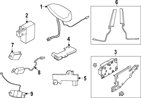 Keyless Entry Components for 2021 Ford Mustang Mach-E #0
