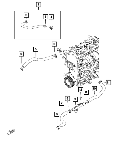 Radiator and Related Parts; Charge Air Cooler for 2018 Fiat 124 Spider #2