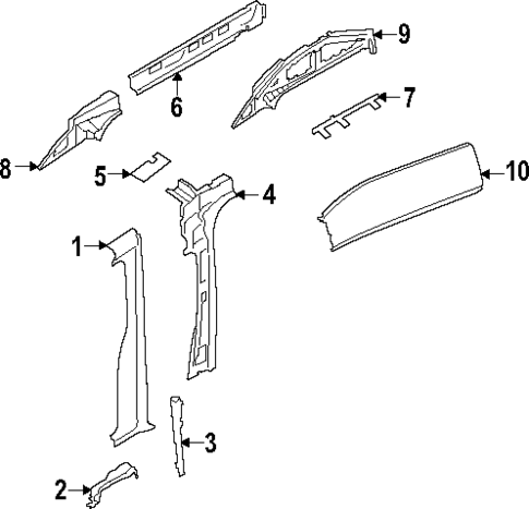 Center Pillar for 2024 Ford E-Transit #1