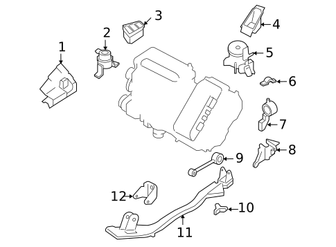Engine & Trans Mounting for 2005 Ford Escape #0