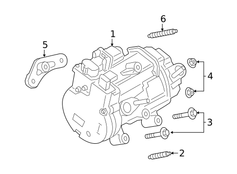 Condenser, Compressor & Lines for 2023 Ford Escape #1