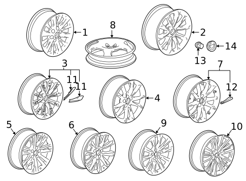 Wheels for 2017 Cadillac XTS #0