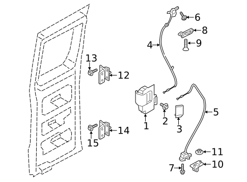 Hardware for 2023 Ford Transit-350 #1