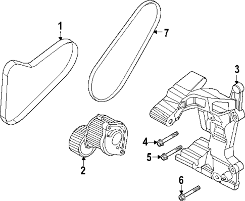 Belts & Pulleys for 2022 Hyundai Kona N #0