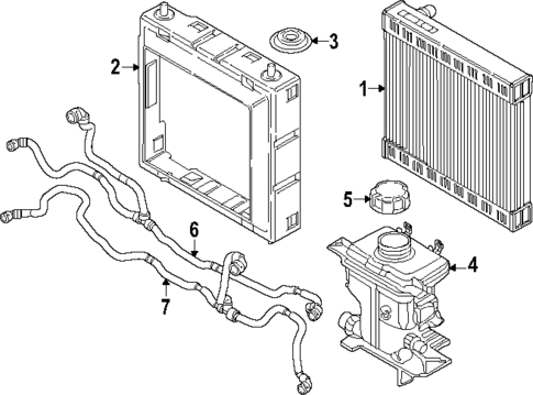 Radiator & Components for 2023 BMW 760i xDrive #1