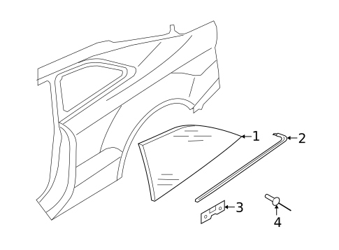 Glass & Hardware for 2013 Audi RS5 #1