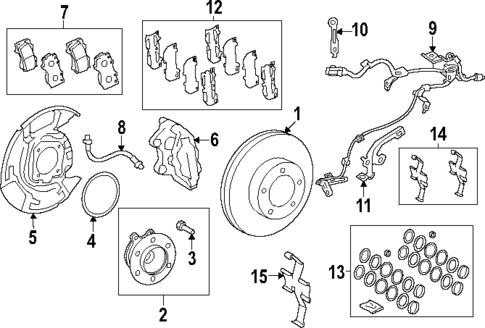 Front Brakes for 2025 Toyota Tundra #1