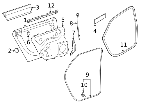 Door & Components for 2009 Audi A8 Quattro #0