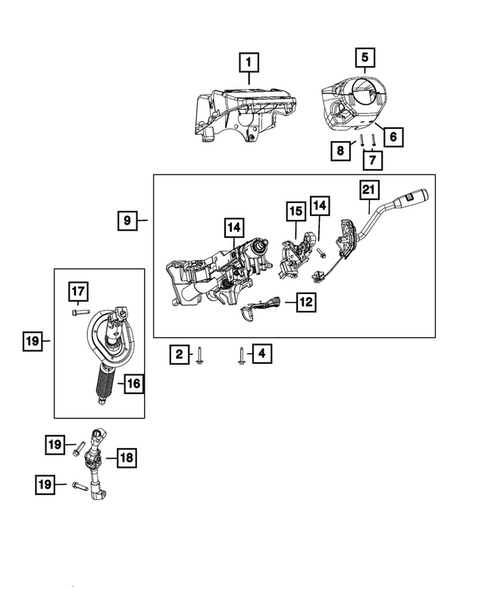 Steering Column and Intermediate Shaft for 2025 Ram 3500 #1