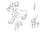 123-987-24-40-64 - : Fuel Door Bumper for Mercedes-Benz Image