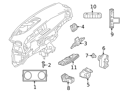 Ignition Lock for 2015 Mercedes-Benz C400 #1