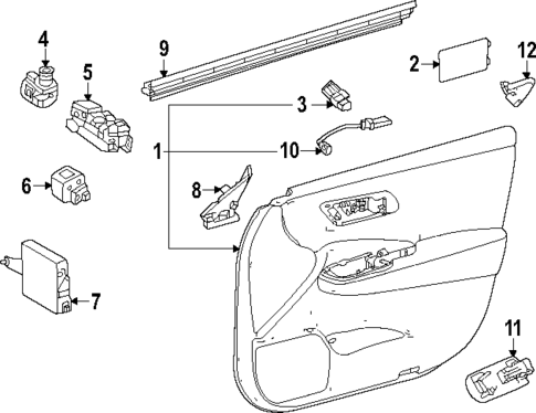 Interior Trim - Front Door for 2025 Toyota Crown #0