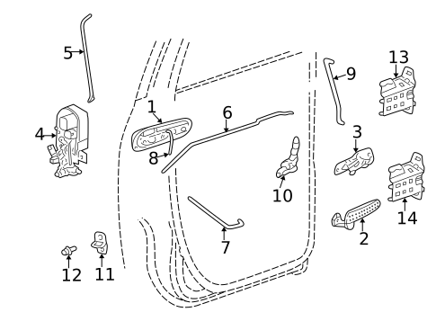 Lock & Hardware for 2003 Dodge Ram 1500 #1