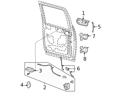 Lock & Hardware for 2003 Ford F-150 #3