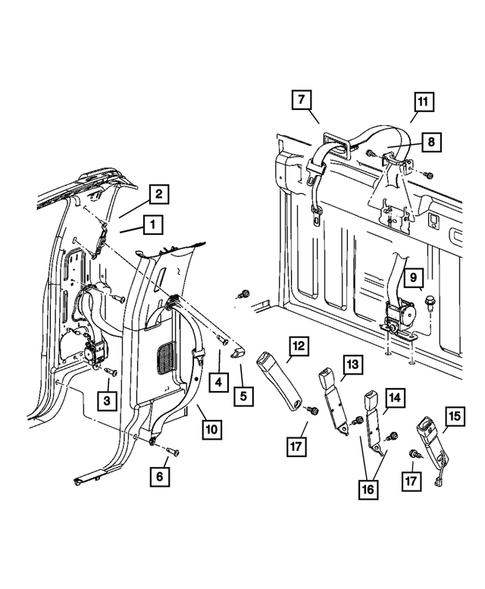 Seat Belts for 2009 Dodge Ram 3500 #7