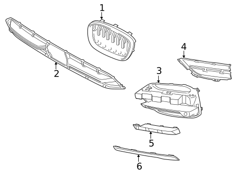 Grille & Components for 2021 BMW X3 #1