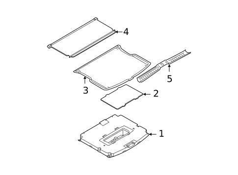 Interior Trim - Rear Body for 2011 Ford Escape #1