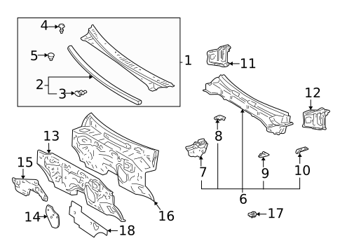 Cowl for 2006 Toyota Tundra #0