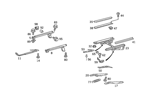Seat Adjuster for 1991 Mercedes-Benz 560SEL #0