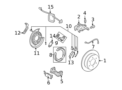 Rear Brakes for 2010 Hummer H3 #0