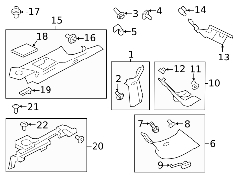 Interior Trim - Quarter Panels for 2019 Land Rover Range Rover #0
