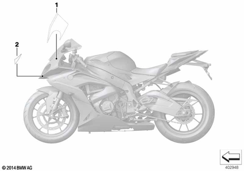 Stickers, Labels, Adhesive Film Strips for 2014 BMW-Motorrad S 1000 RR #2