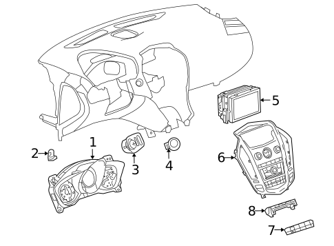 Switches, Solenoids & Actuators for 2012 Cadillac SRX #0