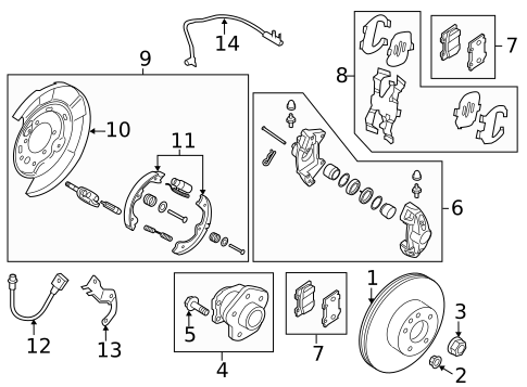 Rear Brakes for 2020 INFINITI Q50 #4