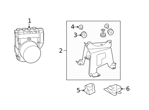 ABS Components for 2011 Lexus RX350 #1