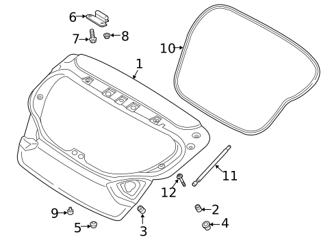 Liftgate for 2019 Hyundai Veloster #0