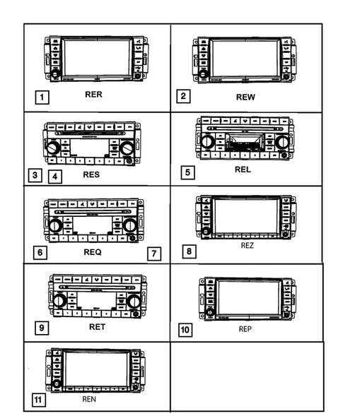 Radio, Antenna, Speakers, DVD, and Video systems for 2009 Chrysler Sebring #1