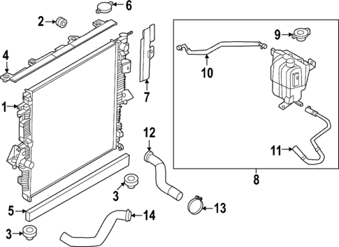 Radiator & Components for 2024 Nissan Frontier #0