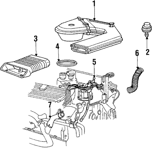 Air Intake for 1987 Cadillac Seville #0