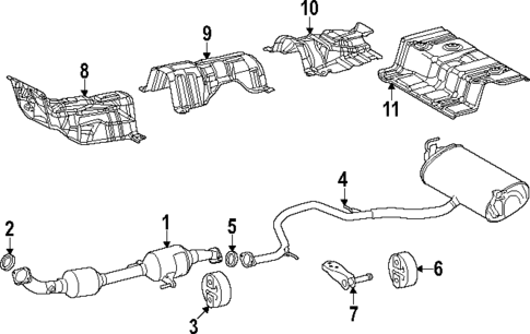 Exhaust Components for 2023 Toyota Corolla Cross #0