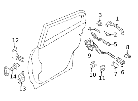 Lock & Hardware for 2020 INFINITI Q60 #2