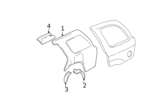 Inner Structure for 2002 Oldsmobile Bravada #1