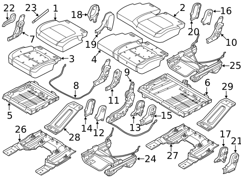 Second Row Seats for 2013 Ford Police Interceptor Utility #2