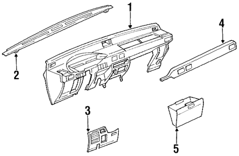 Instrument Panel for 1991 Isuzu Pickup #0