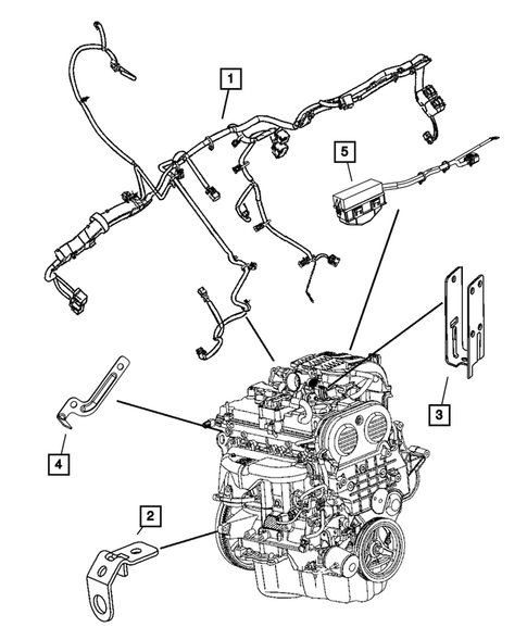 Wiring-Powertrain for 2011 Jeep Liberty #2