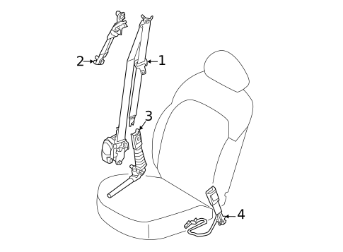 Seat Belt for 2012 Kia Sportage #1