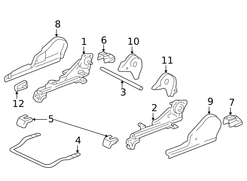 Tracks & Components for 2001 Toyota Sequoia #3