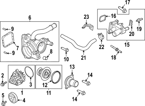 Water Pump for 2020 Lincoln Corsair #0