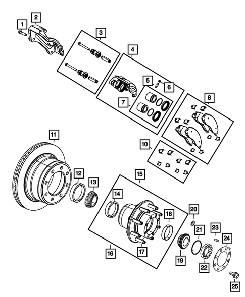 Rear Brakes for 2012 Ram 3500 #0