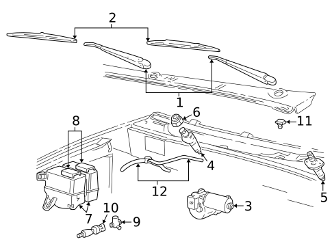 Wiper & Washer Components for 2002 Ford Explorer Sport #0